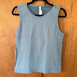 Athleta In-Motion Seamless tank - Blue Slate, Size M